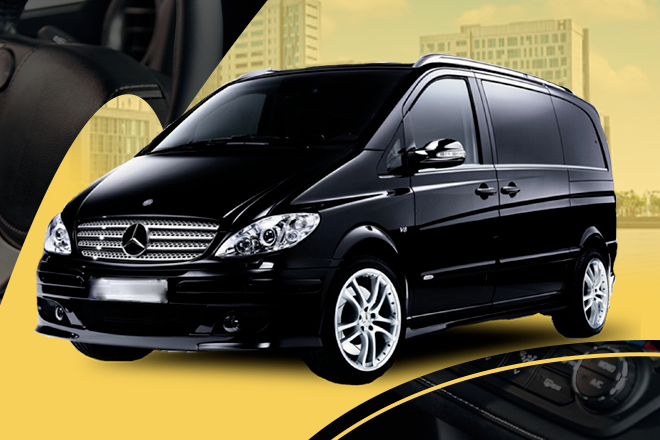 Mercedes Vito van by A2z Airport Transfers for group airport transfers