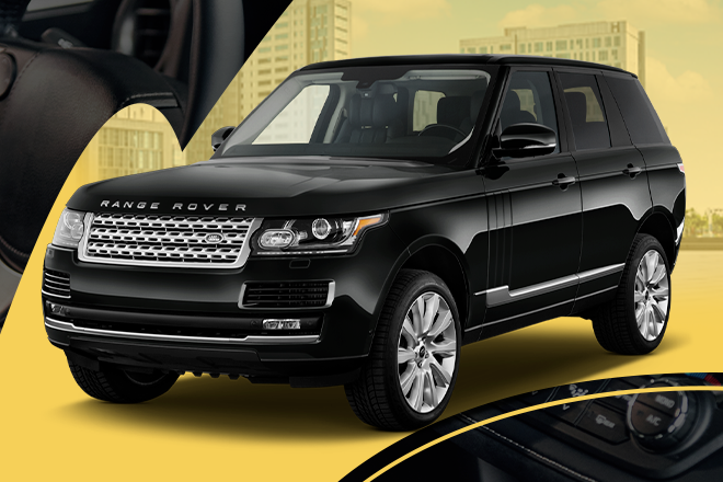A2z Airport Transfers Range Rover ready for VIP airport pickup